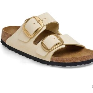 New with tags Birkenstock Arizona big buckle nubuck  leather size 10
